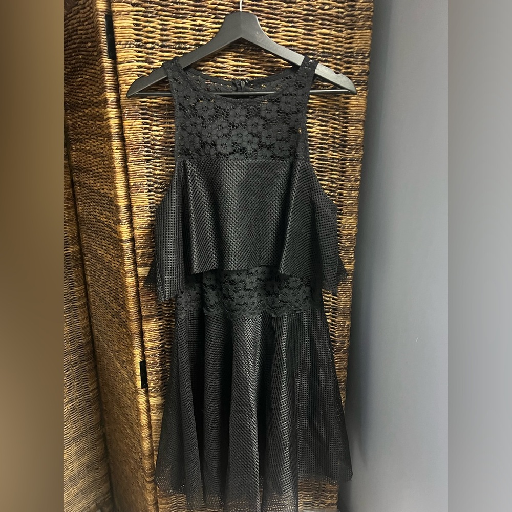 Betsy Johnson- Black, Lace Dress- Size:12,‎ Pre-Owned